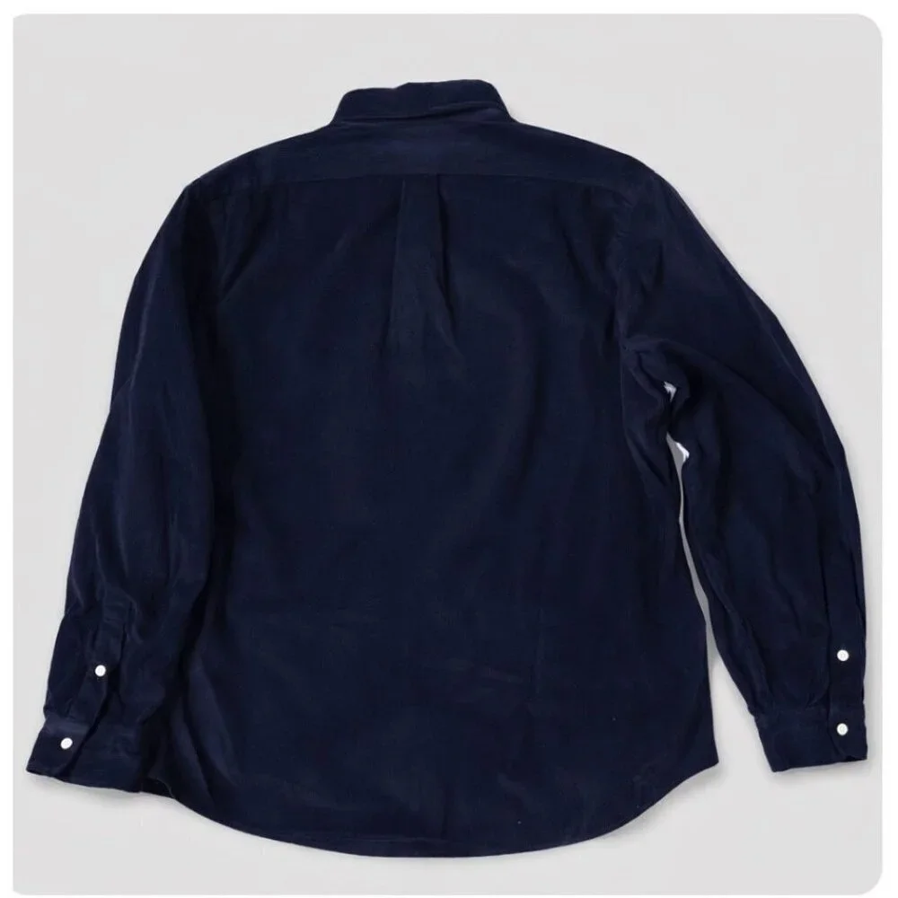 Polo Ralph Lauren Classic Fit Corduroy Shirt Navy XL Button Down NWT